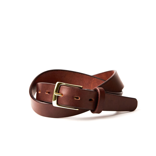 The Dress Belt -Medium Brown 1 3/16