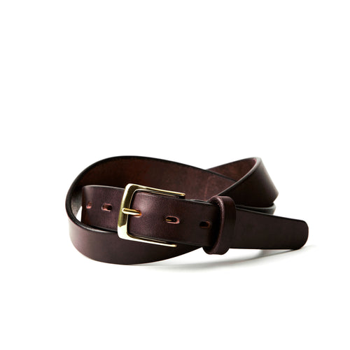 The Dress Belt- Havana Brown 1 3/16