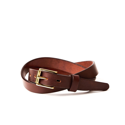 The Slim Chino Belt - Medium Brown 1