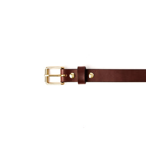 The Slim Chino Belt - Medium Brown 1" (25mm)
