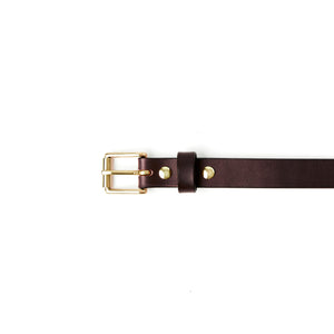 The Slim Chino Belt- Havana Brown 1" (25mm)